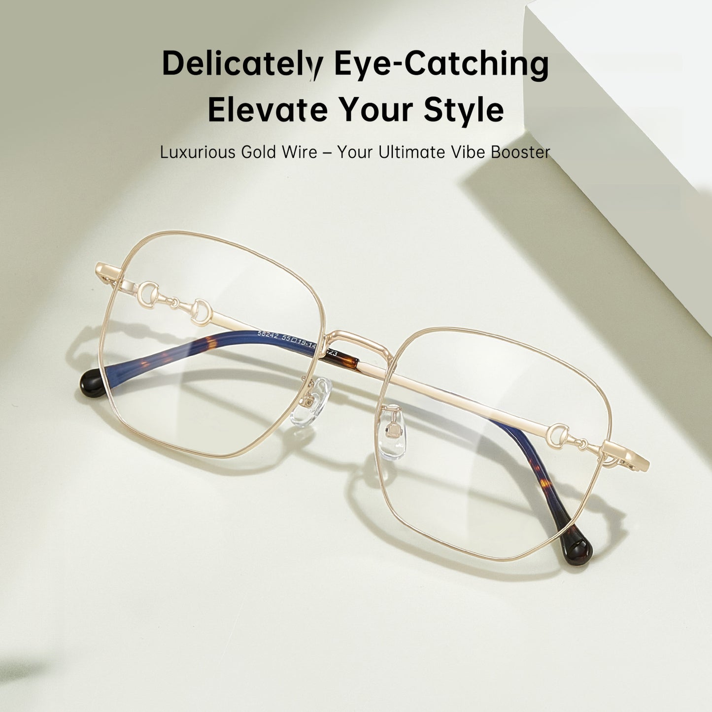 Zero Trust Retro Metal Eyeglass Frame – Large Rim Prescription Glasses for Men and Women