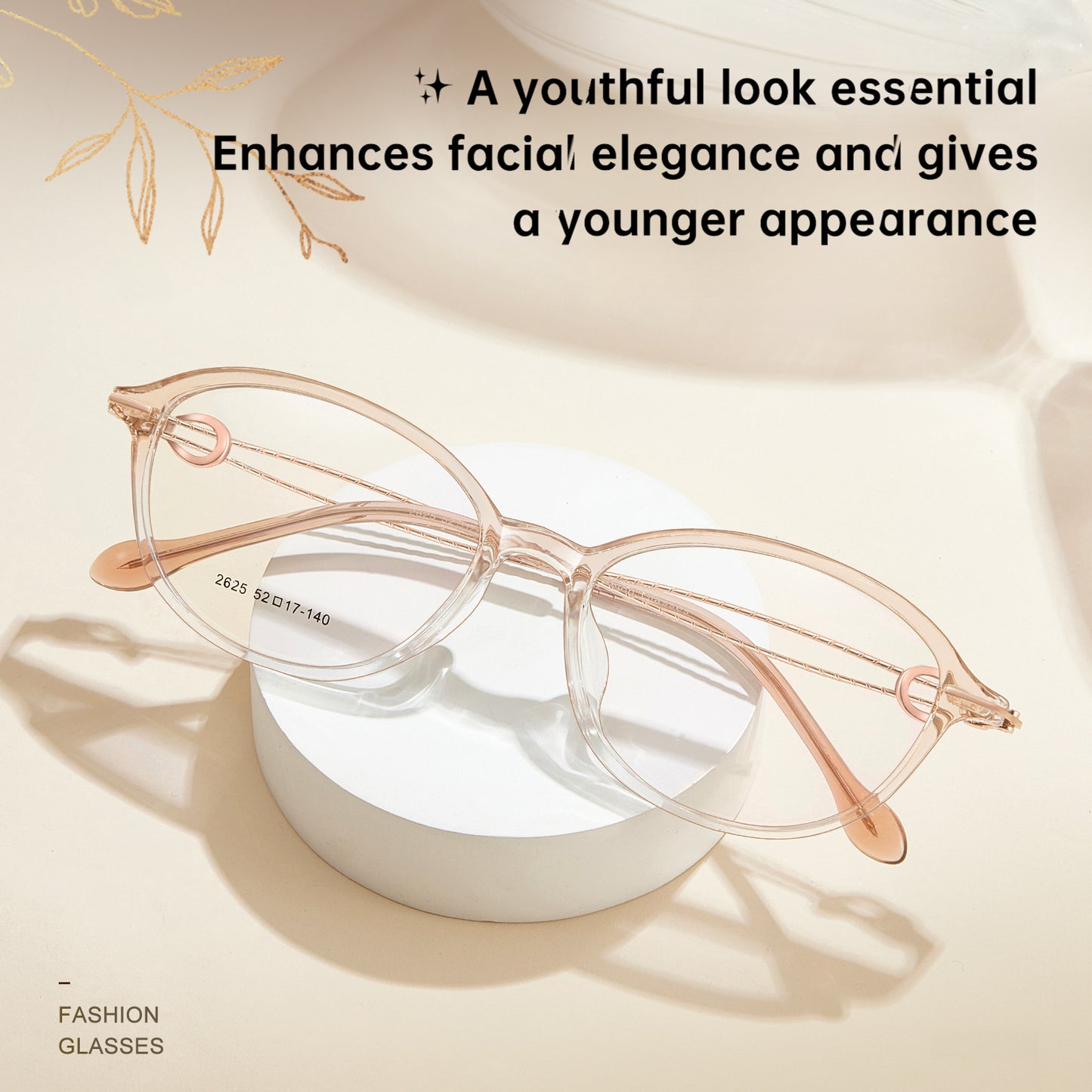Bio Morph Elegant TR Alloy Eyeglass Frame for Women – Hollow Temple Design