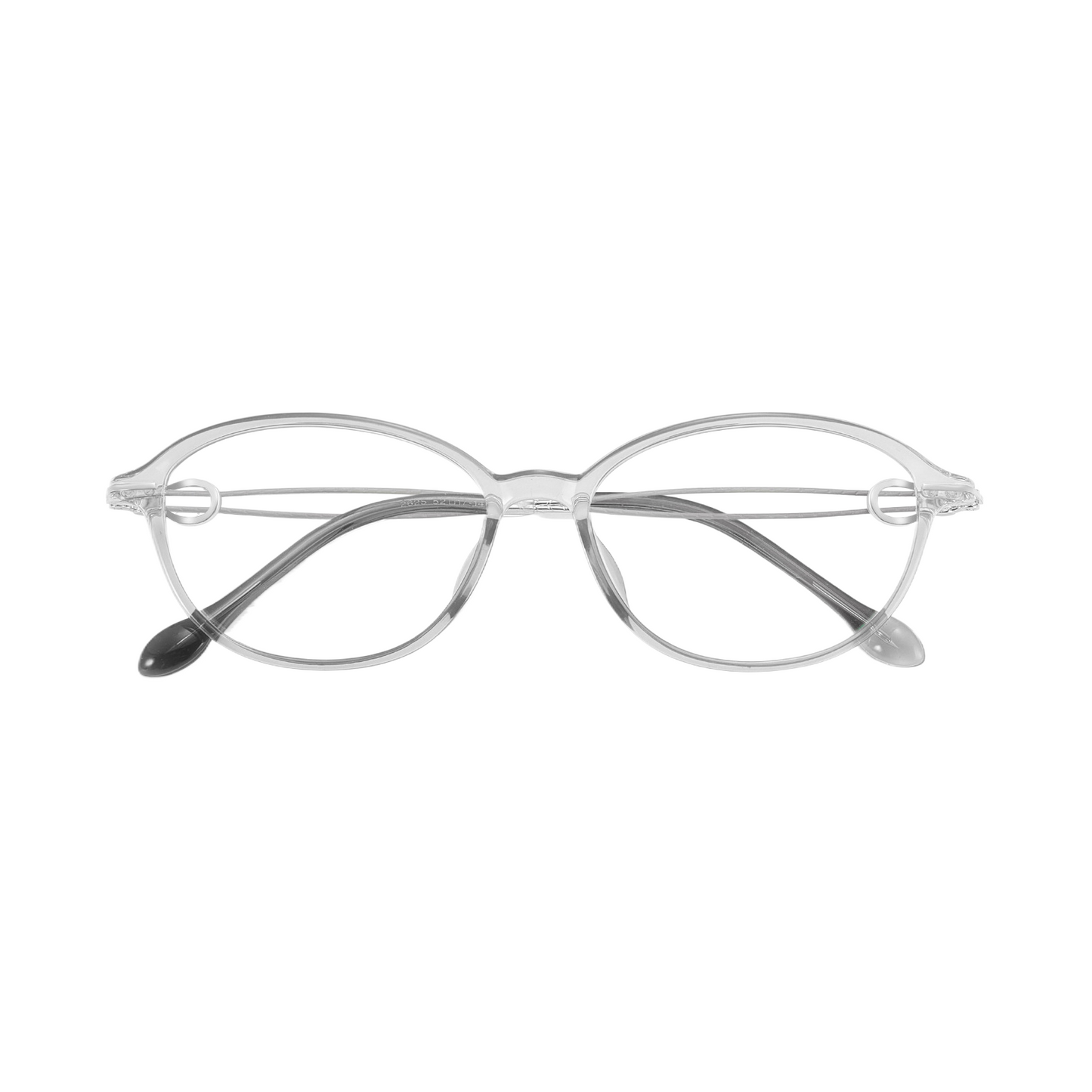 Bio Morph Elegant TR Alloy Eyeglass Frame for Women – Hollow Temple Design