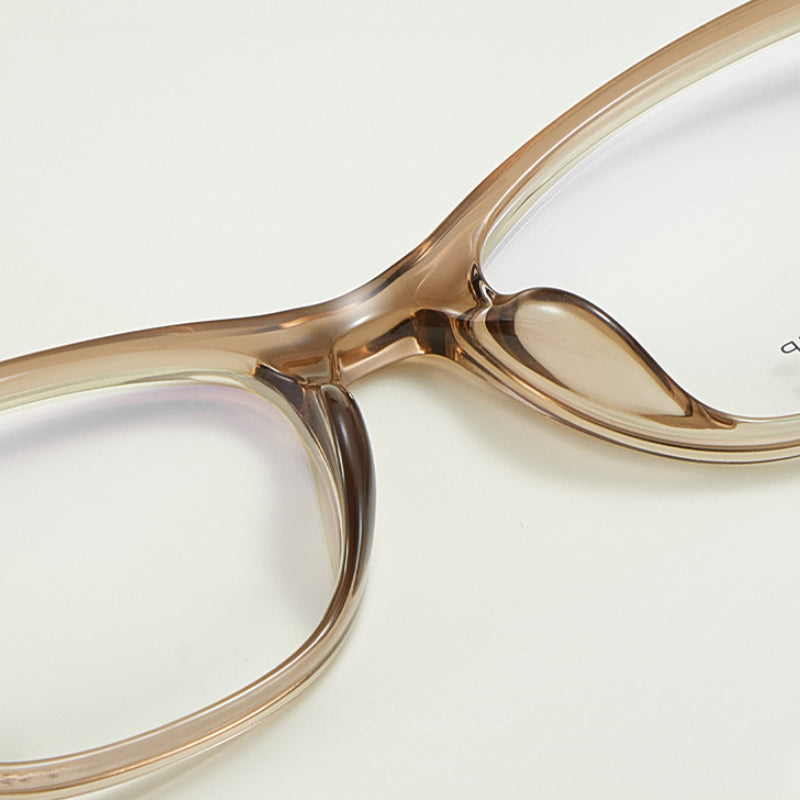 Arachne Curve Cat Eye TR90 Glasses Frame – Ultra-Light Unisex Student Style with Titanium Temples
