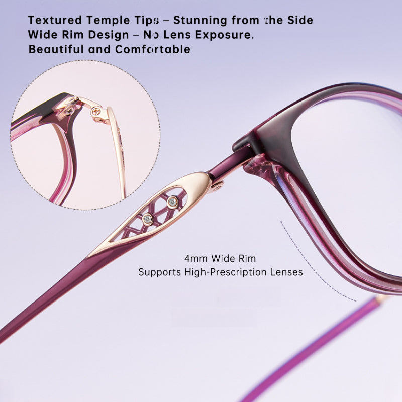 Bio Morph Elegant Eyeglass Frame for Women – Prescription Ready Design
