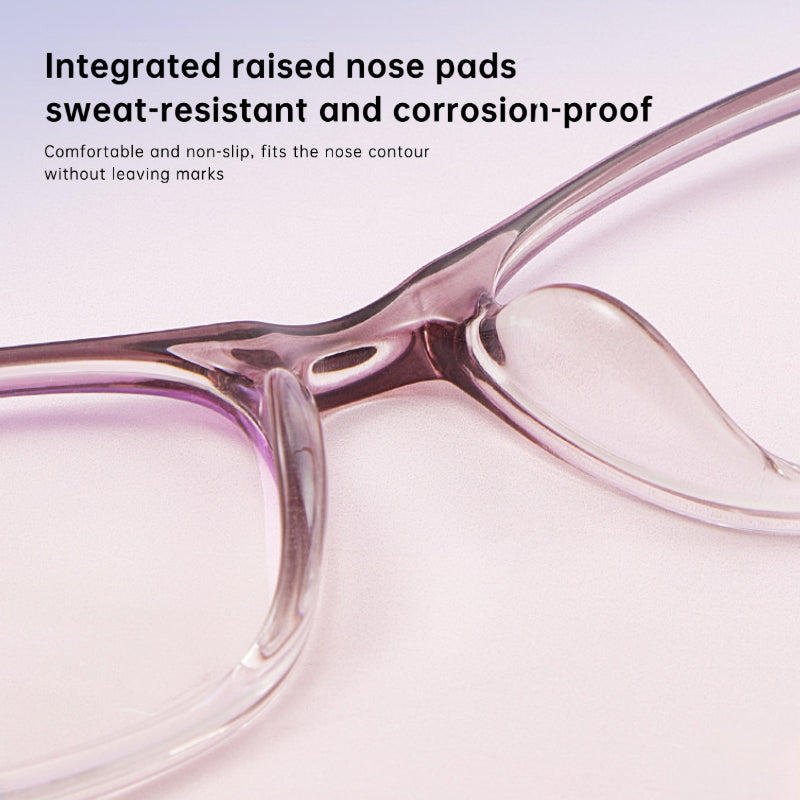 Bio Morph Slim Face Eyeglass Frame for Women – Carved Temple Design
