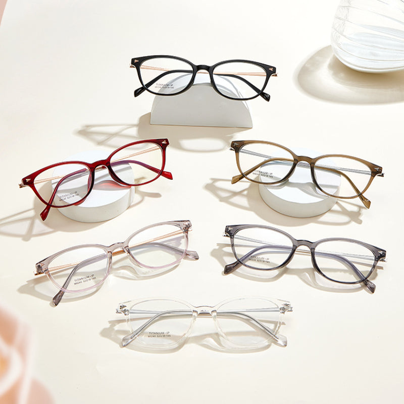 Bio Morph Elegant Oval TR Eyeglass Frame – Ultra-Light β-Titanium Temples for Women