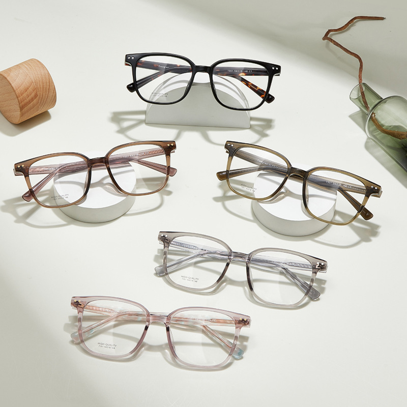 Zero Trust Retro Metal Prescription Glasses Frame – Square Oversized Unisex Design