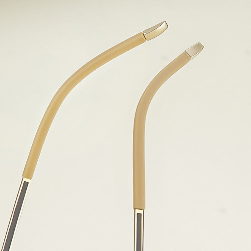 Resona Curve Beta Titanium Eyeglass Frame – Retro Optical Design with Non-Slip Silicone Tips