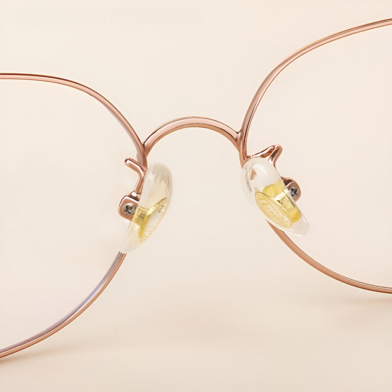 Laminar Arc Oval Full-Rim Fashion Elegant Glasses