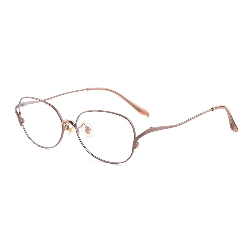 Laminar Arc Oval Full-Rim Fashion Elegant Glasses