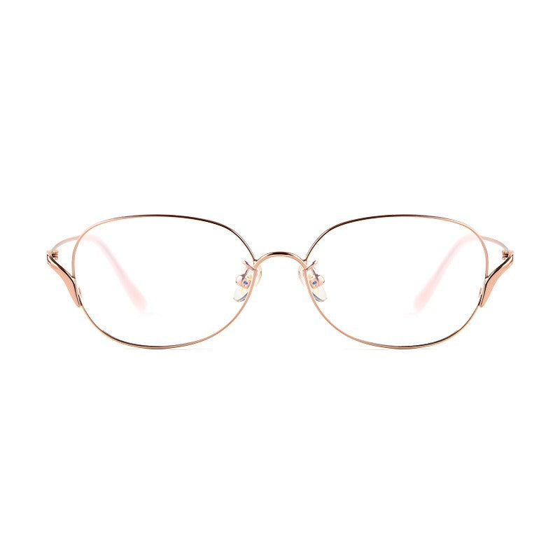 Laminar Arc Oval Full-Rim Fashion Elegant Glasses