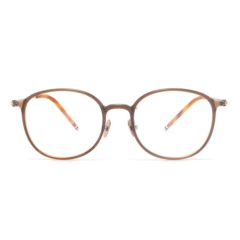Bio Morph Oval Full-Rim Fashion Retro Glasses