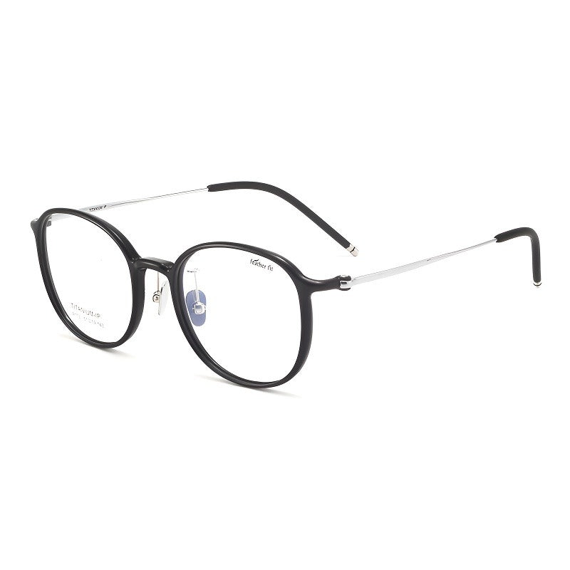 Bio Morph Oval Full-Rim Fashion Retro Glasses