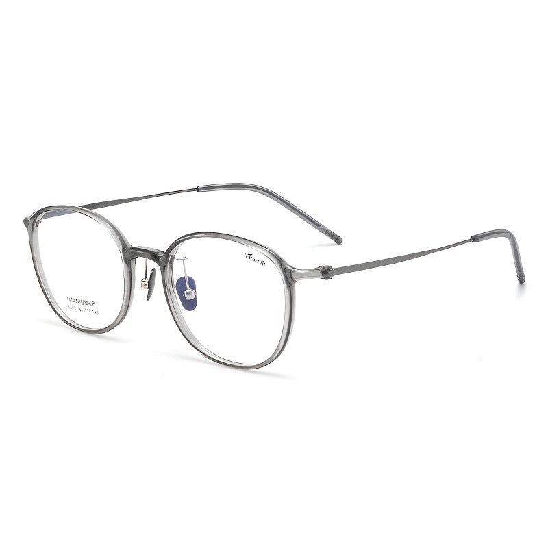 Bio Morph Oval Full-Rim Fashion Retro Glasses