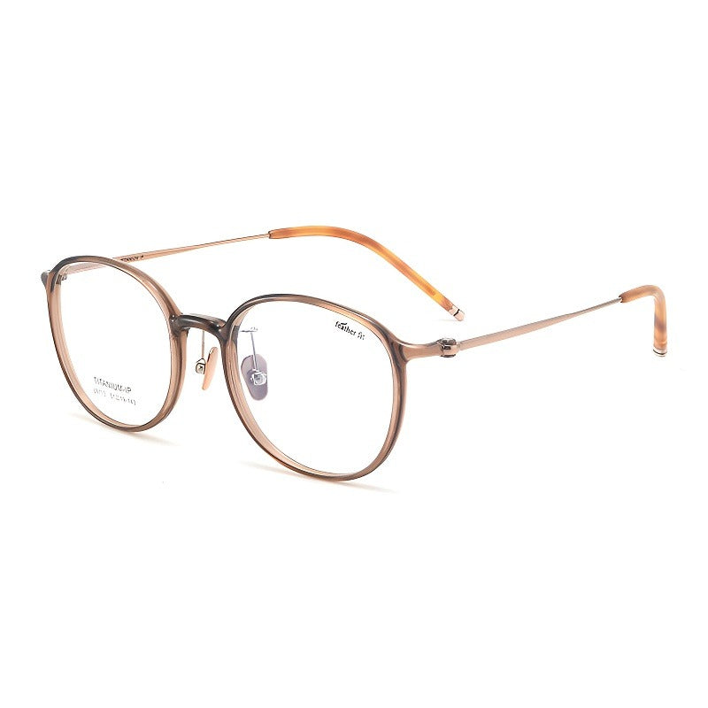 Bio Morph Oval Full-Rim Fashion Retro Glasses