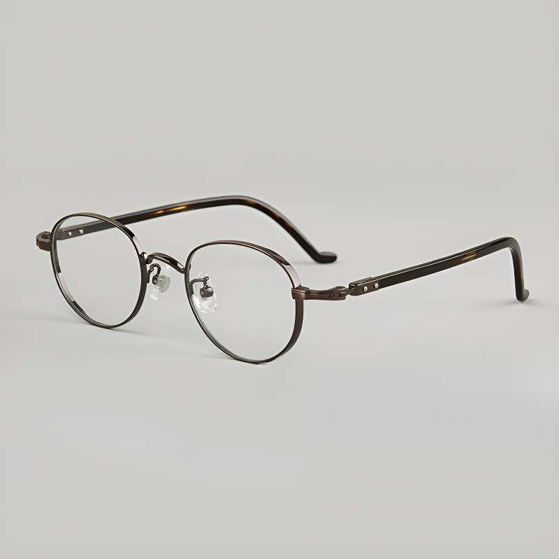 Resona Curve Oval Full-Rim Fashion Retro Glasses