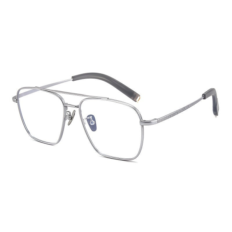 Fracto Flux Geometric Full-Rim Fashion Business Glasses