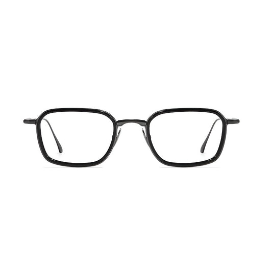 Modulor Edge Rectangle Full-Rim Fashion Retro Glasses