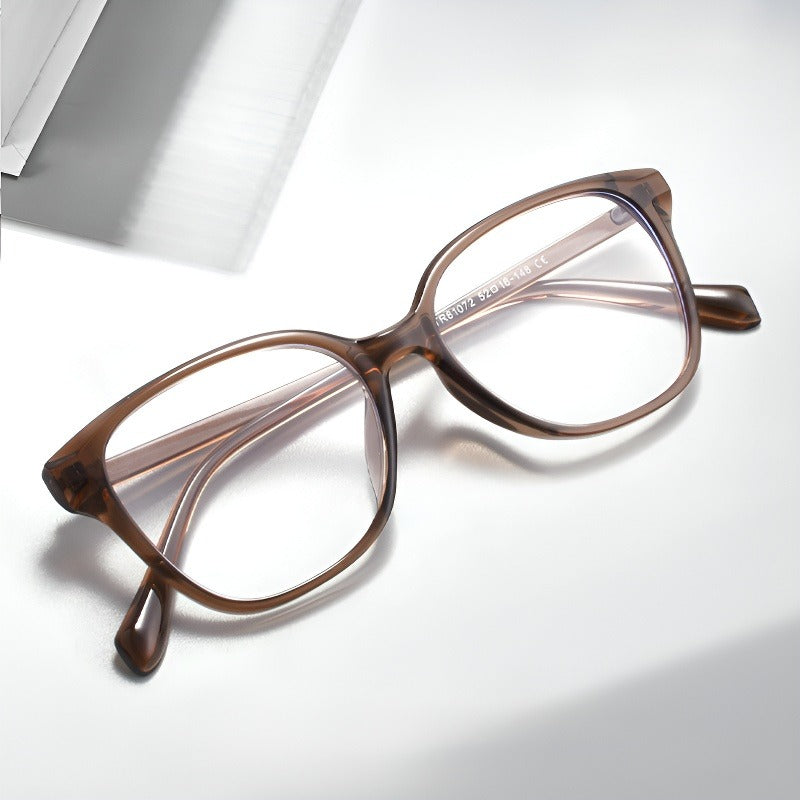 Bio Morph Oval Full-Rim Fashion Retro Glasses