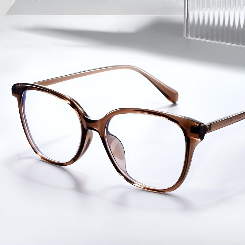 Bio Morph Oval Full-Rim Fashion Retro Glasses