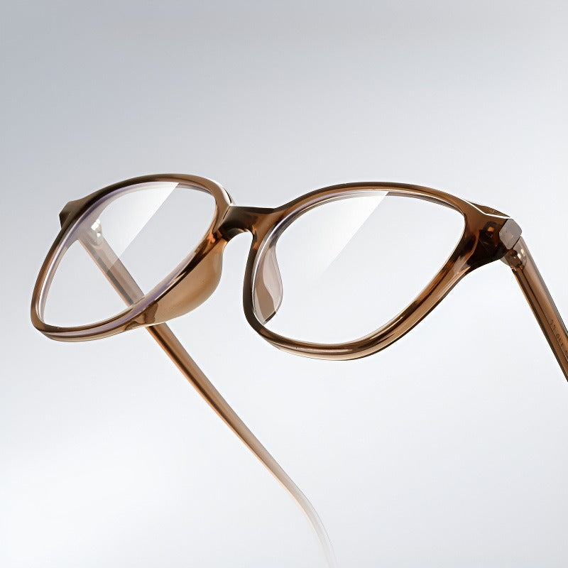 Bio Morph Oval Full-Rim Fashion Retro Glasses