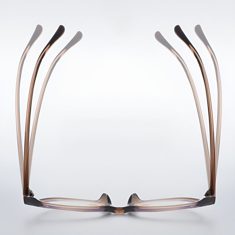 Bio Morph Oval Full-Rim Fashion Retro Glasses