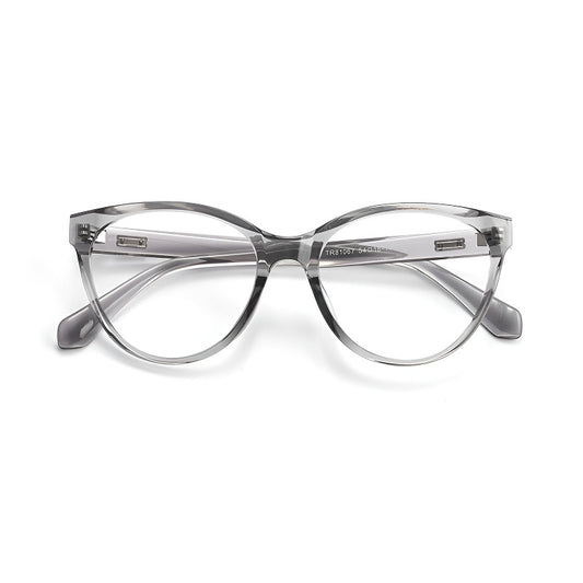Bio Morph Oval Full-Rim Fashion Retro Glasses