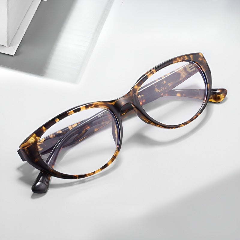 Arachne Curve Cat-Eye Full-Rim Fashion Retro Glasses