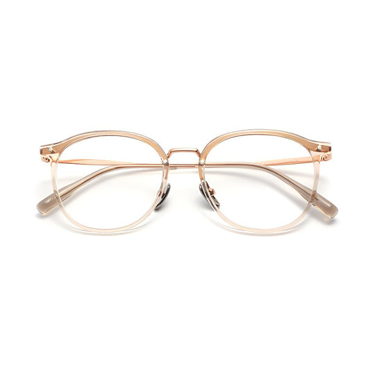 Bio Morph Oval Full-Rim Fashion Retro Glasses