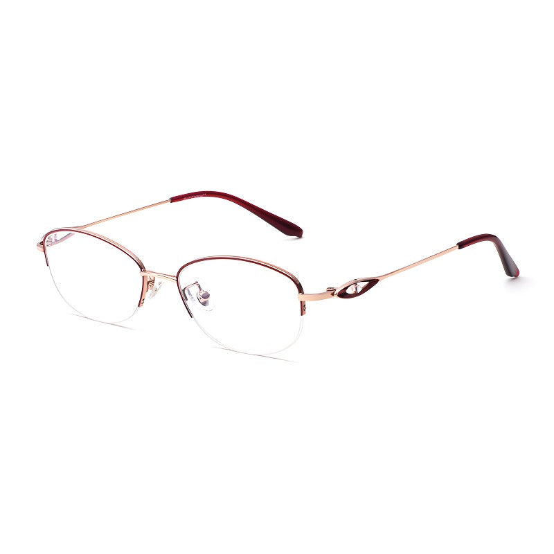 Resona Curve Oval Full-Rim Fashion Elegant Glasses
