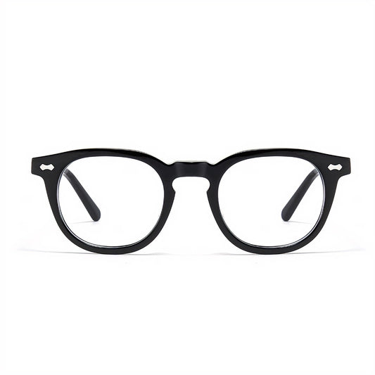 Bio Morph Oval Full-Rim Fashion Retro Glasses