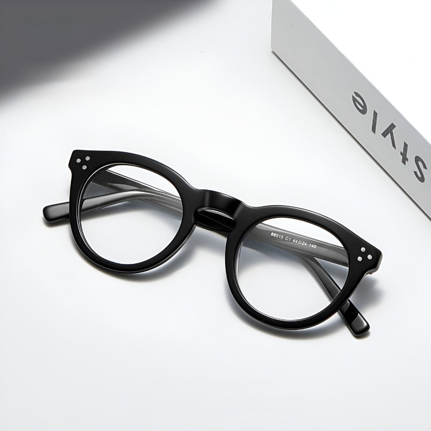 Helix Ring Round Full-Rim Fashion Retro Glasses