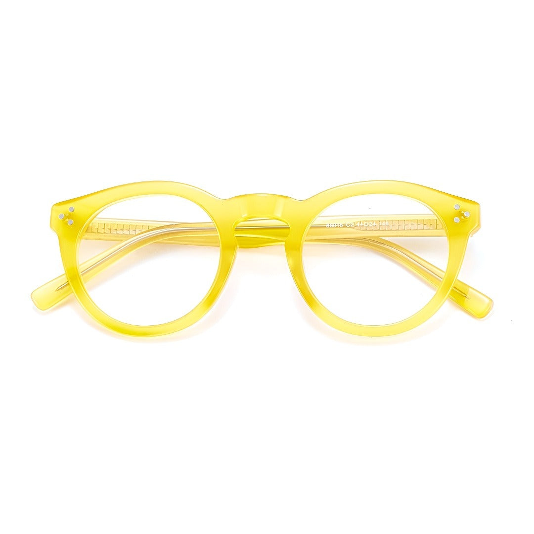 Helix Ring Round Full-Rim Fashion Retro Glasses