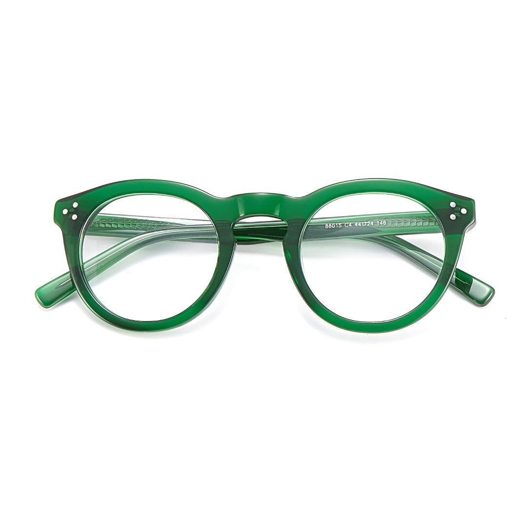 Helix Ring Round Full-Rim Fashion Retro Glasses