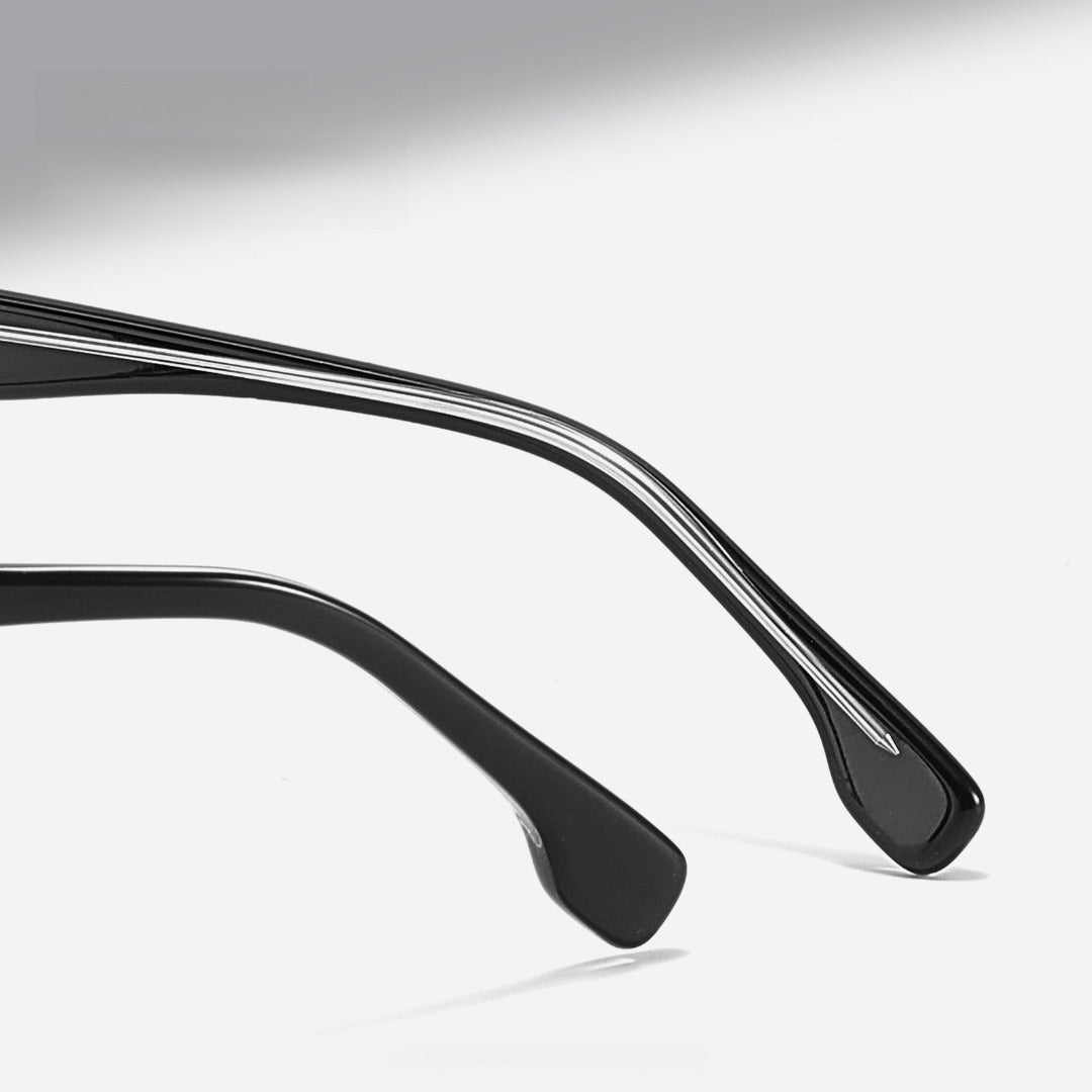 Zero Trust Square Full-Rim Fashion Retro Glasses