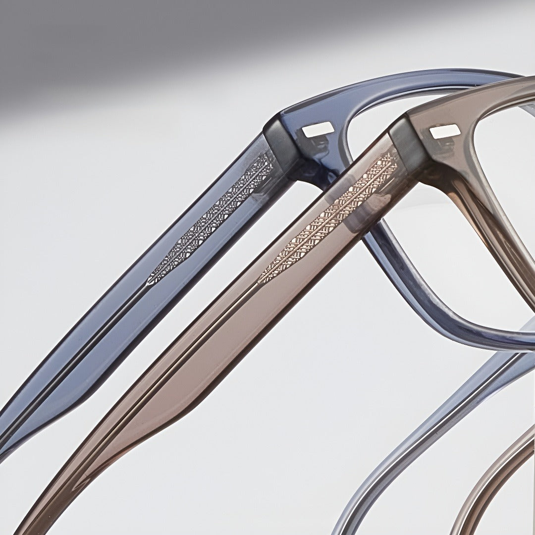 Zero Trust Square Full-Rim Fashion Retro Glasses