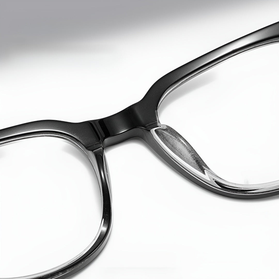Zero Trust Square Full-Rim Fashion Retro Glasses