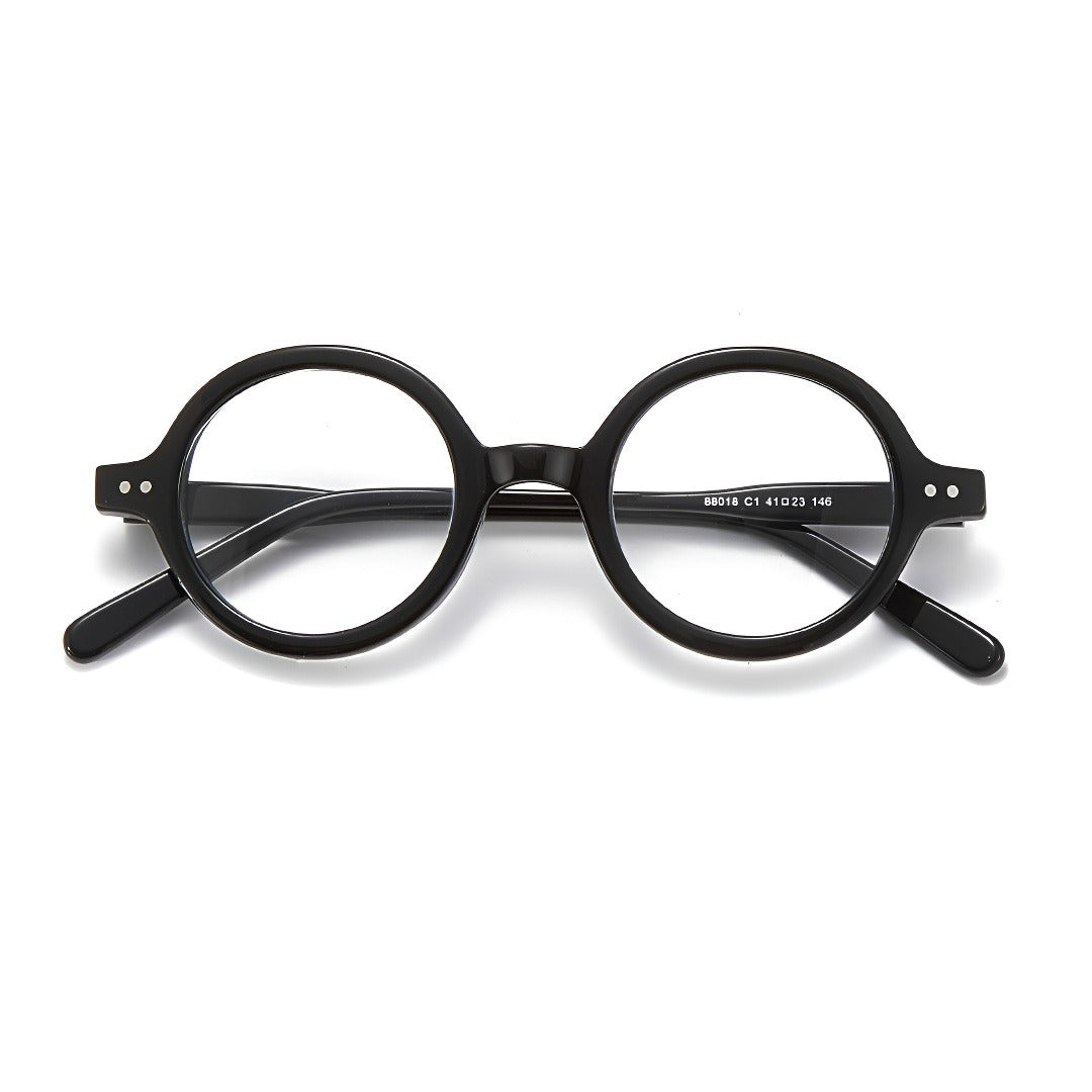 Helix Ring Round Full-Rim Fashion Retro Glasses