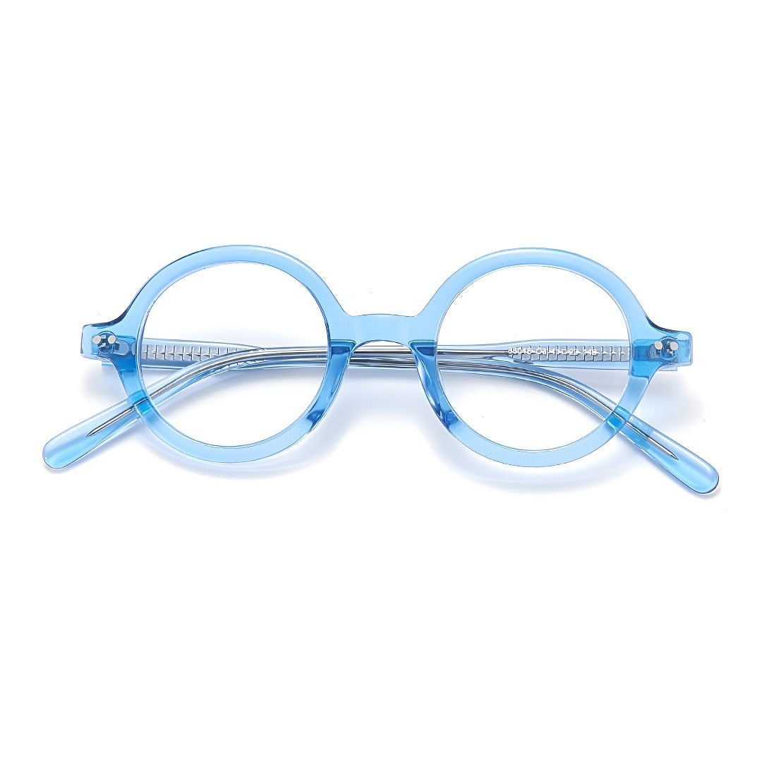 Helix Ring Round Full-Rim Fashion Retro Glasses