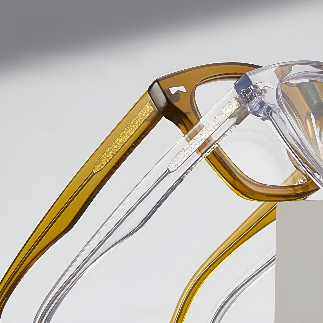 Zero Trust Square Full-Rim Fashion Retro Glasses