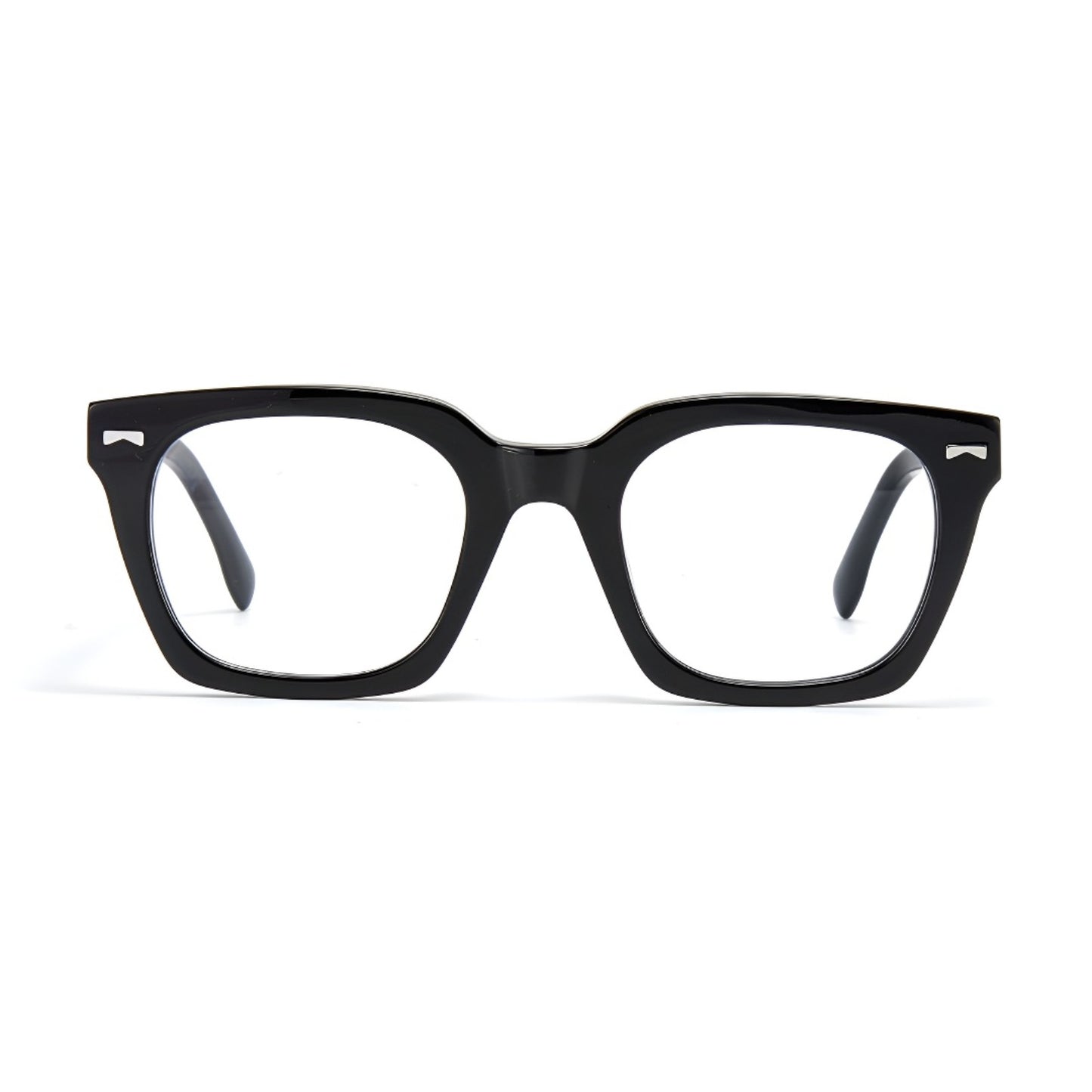 Zero Trust Square Full-Rim Fashion Retro Glasses
