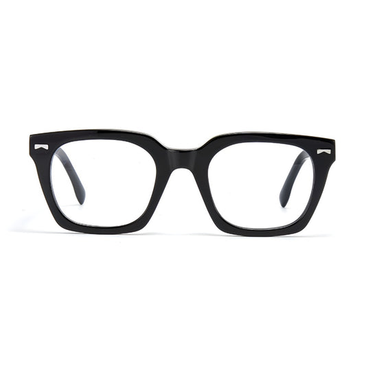 Zero Trust Square Full-Rim Fashion Retro Glasses