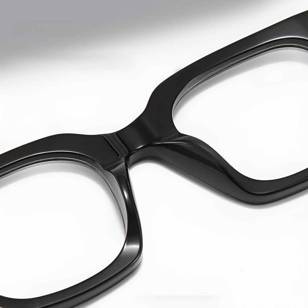 Zero Trust Square Full-Rim Fashion Retro Glasses