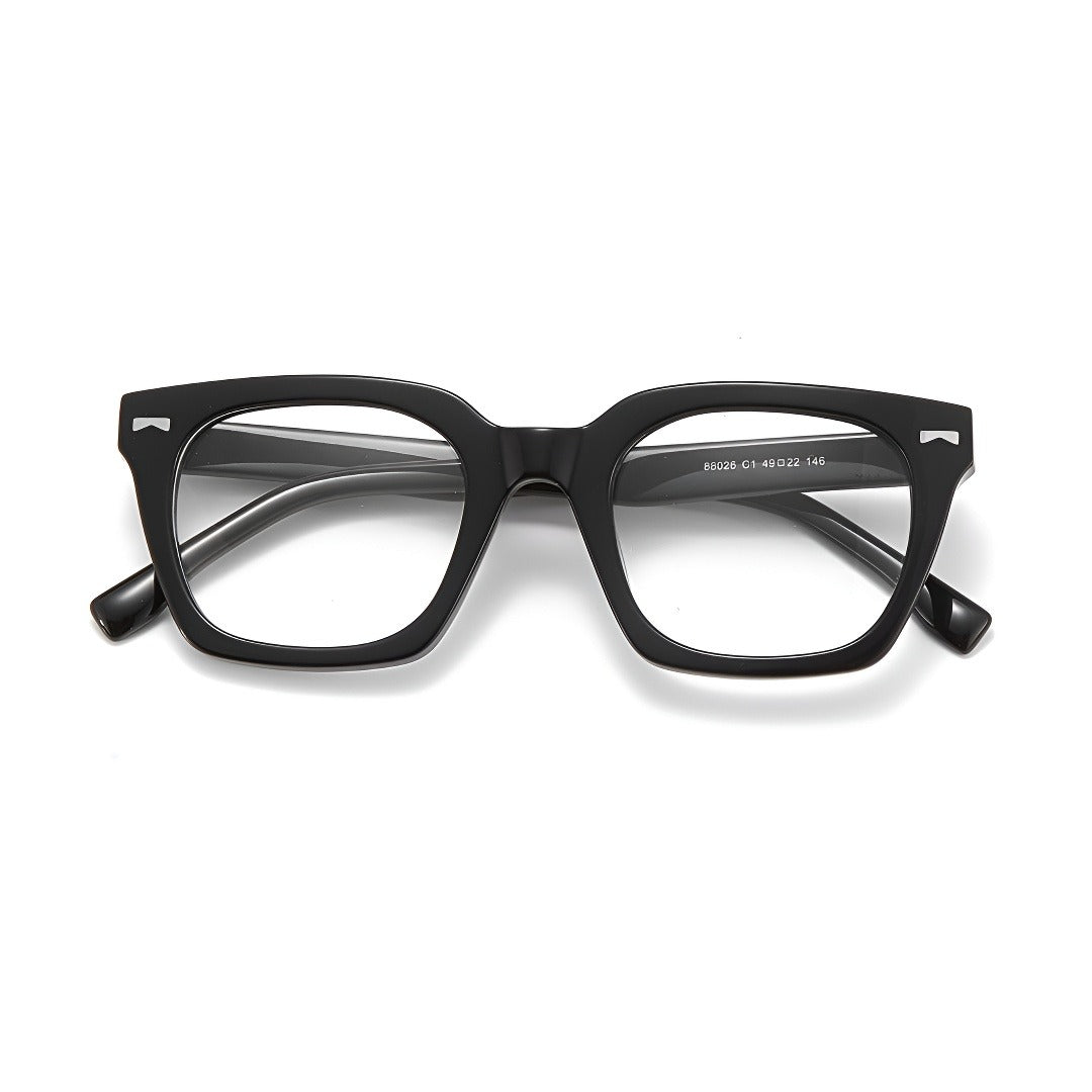 Zero Trust Square Full-Rim Fashion Retro Glasses
