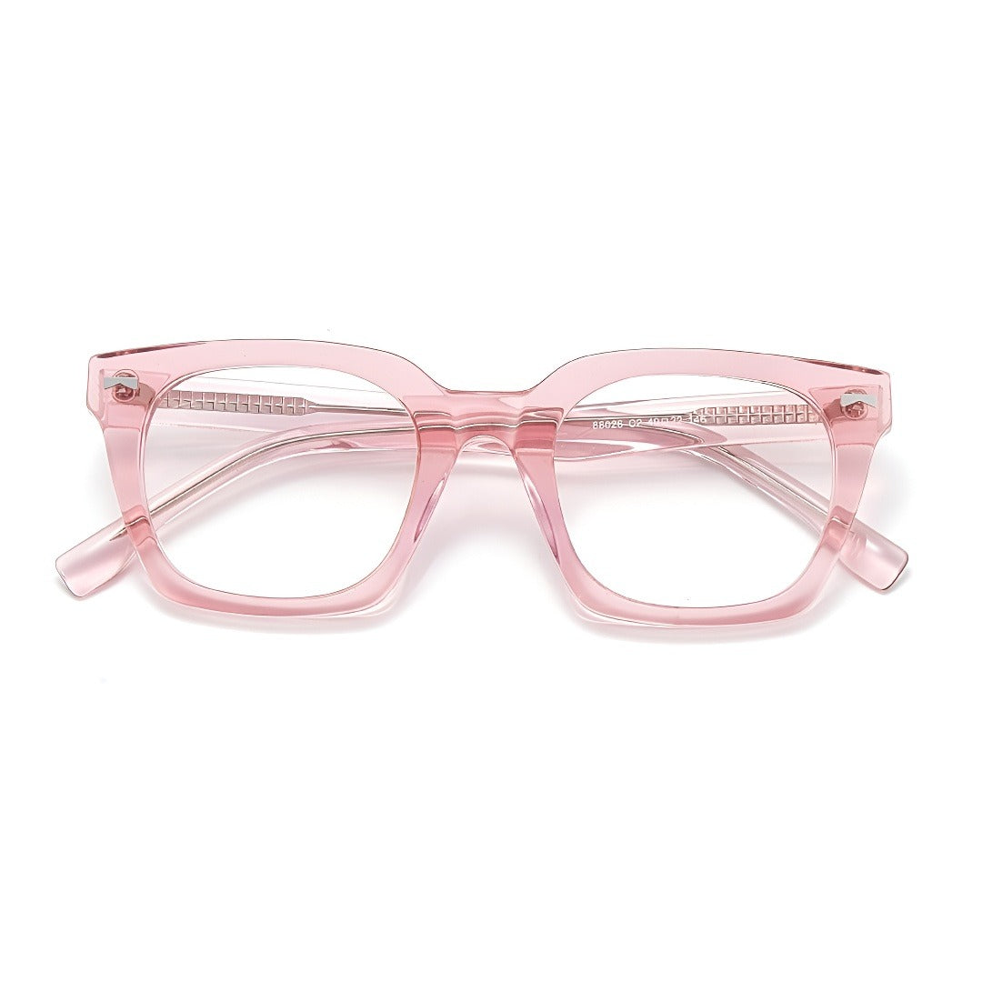 Zero Trust Square Full-Rim Fashion Retro Glasses