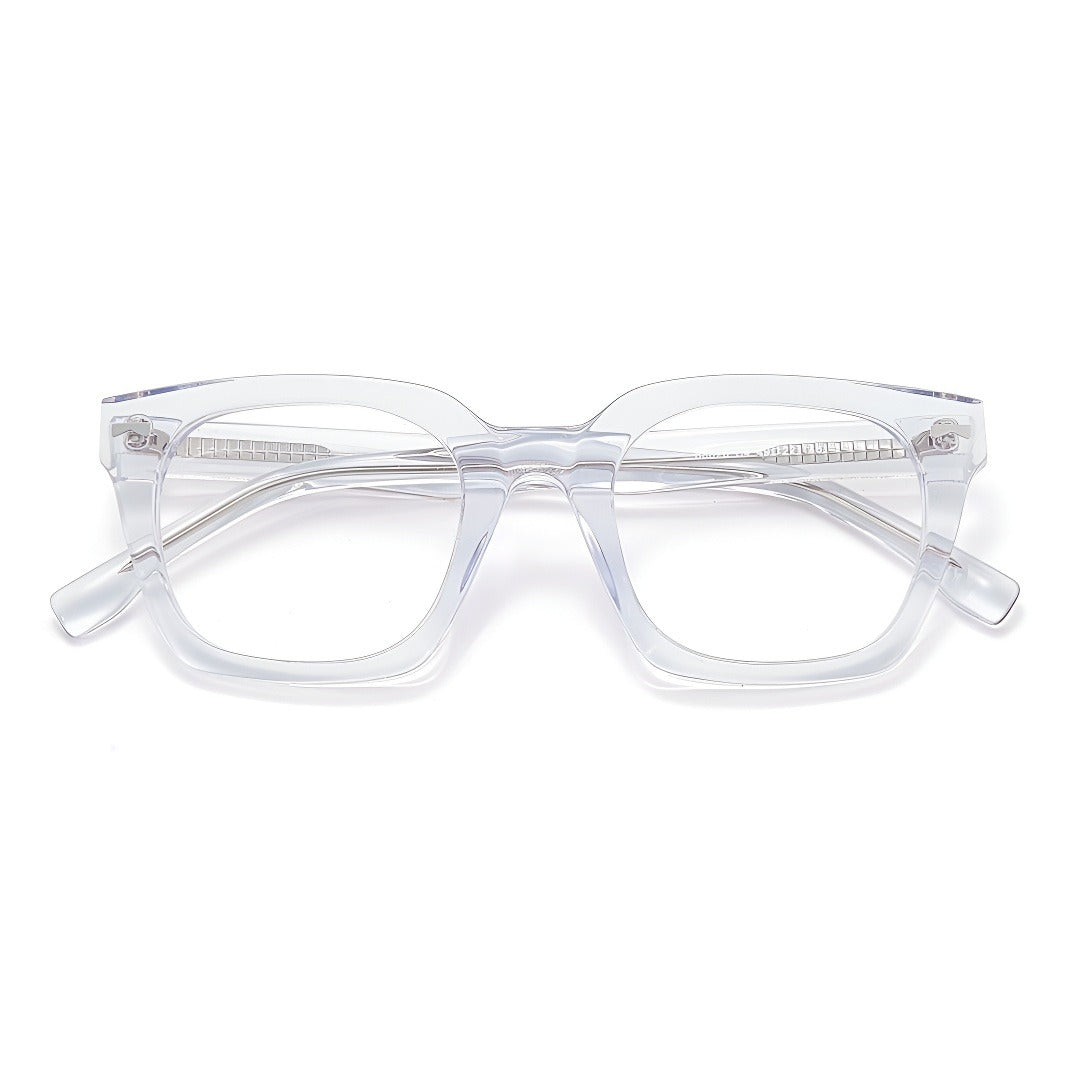 Zero Trust Square Full-Rim Fashion Retro Glasses