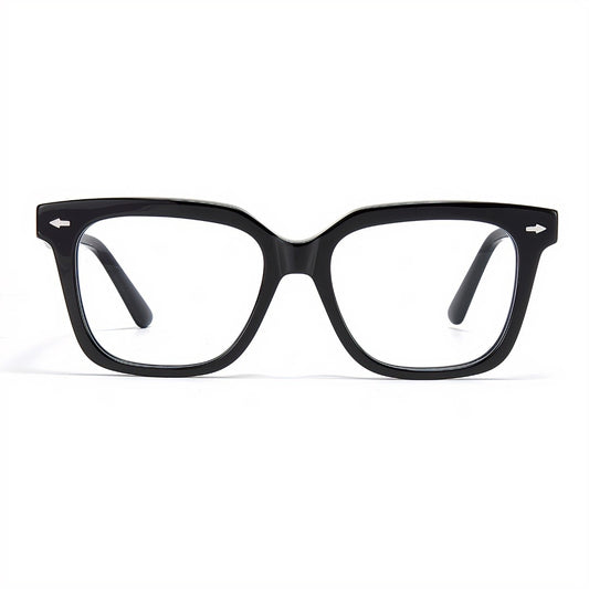 Zero Trust Square Full-Rim Fashion Retro Glasses