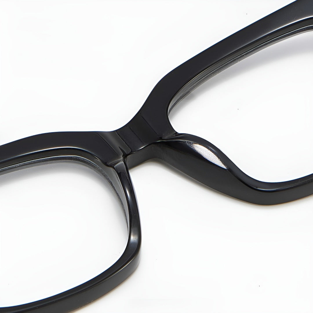 Zero Trust Square Full-Rim Fashion Retro Glasses