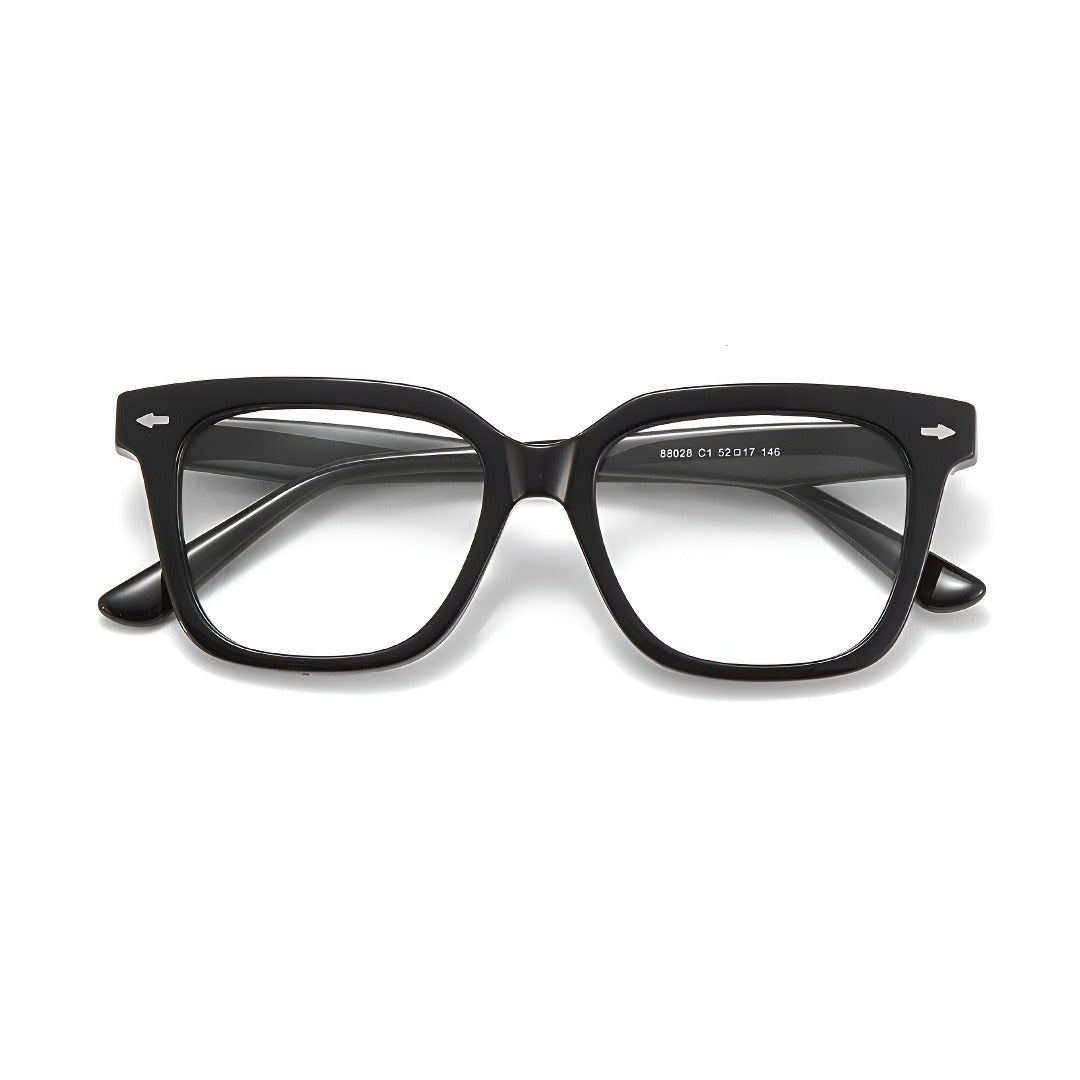 Zero Trust Square Full-Rim Fashion Retro Glasses