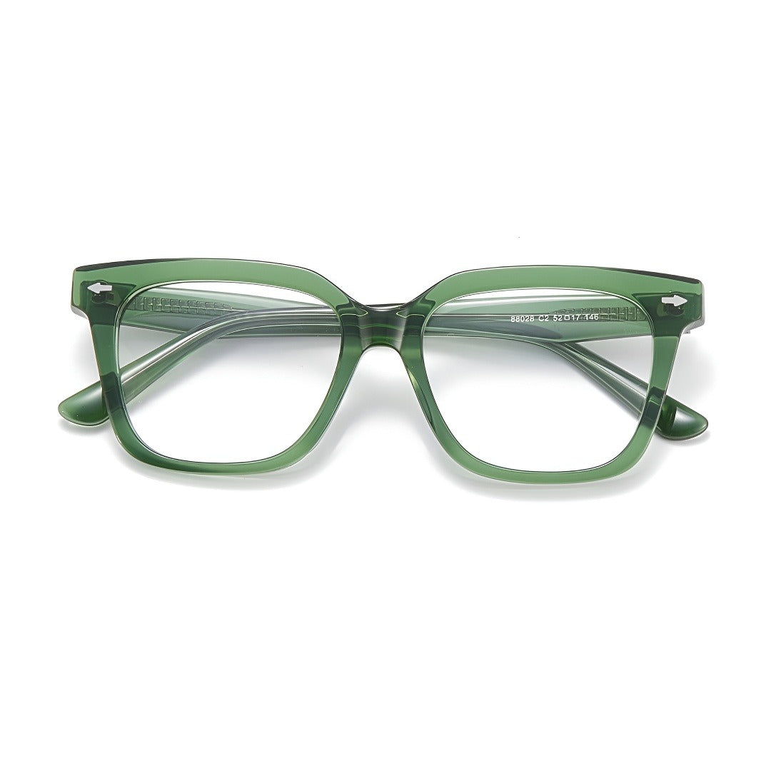 Zero Trust Square Full-Rim Fashion Retro Glasses