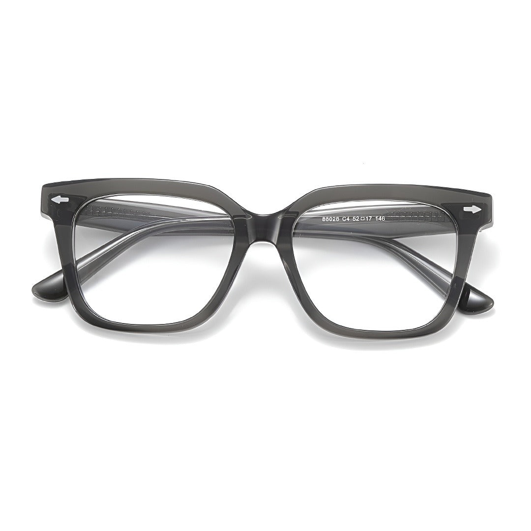 Zero Trust Square Full-Rim Fashion Retro Glasses