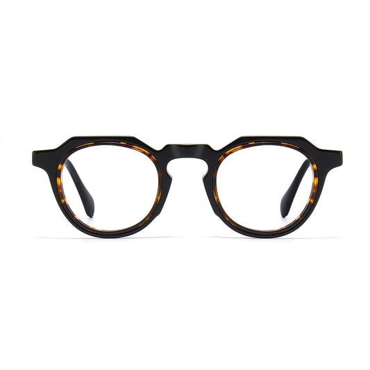 Helix Ring Round Full-Rim Fashion Retro Glasses