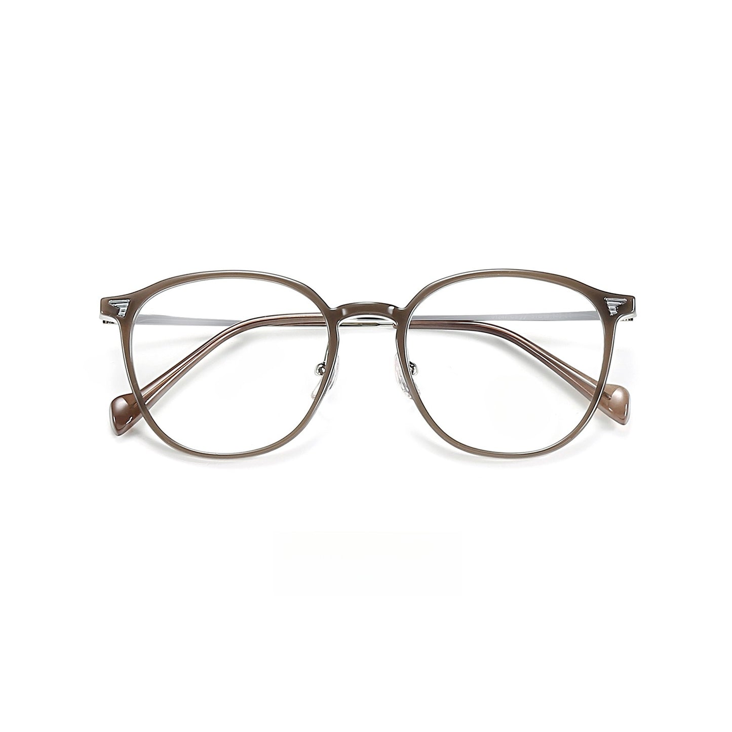 Bio Morph Oval Full-Rim Fashion Retro Glasses